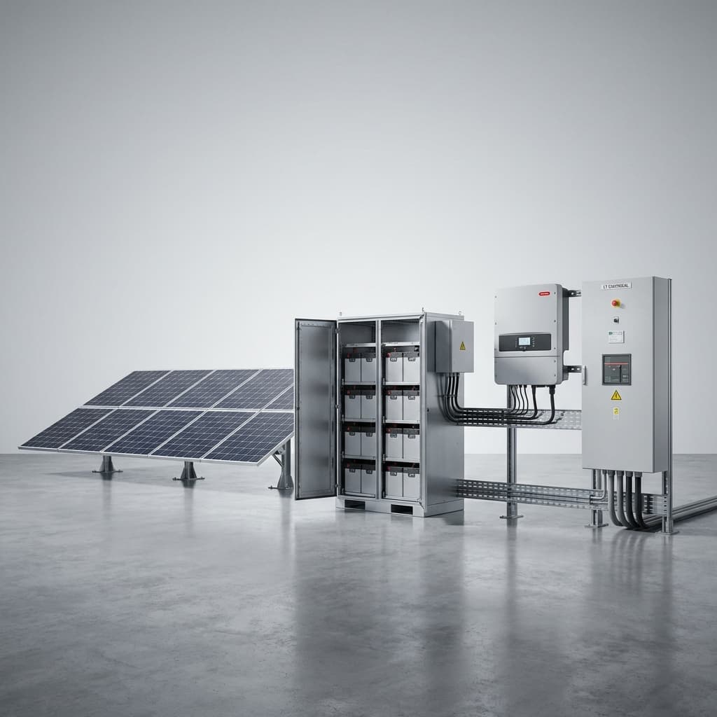 Solar Plant, Battery, Inverter, LT PANEL